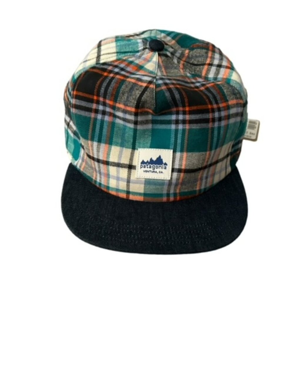 Patagonia Mens Adjustable Cap Hat Plaid Multi Range Snapback New with Tags